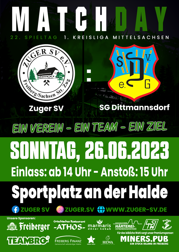 Zuger SV Spieltagsplakat 26.06.2023